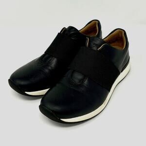 Vionic Black Leather Slip On Sneakers Size 7 Shoes